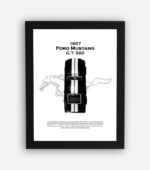 قاب ماکت ماشین موستانگ 1967 مشکی (طرح3)