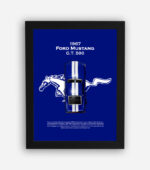 قاب ماکت ماشین موستانگ 1967 آبی (طرح3)