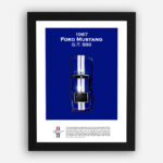 قاب ماکت ماشین موستانگ 1967 آبی