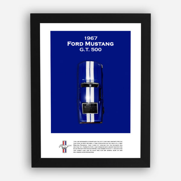قاب ماکت ماشین موستانگ 1967 آبی