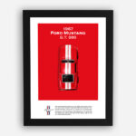 قاب ماکت ماشین موستانگ 1967 قرمز