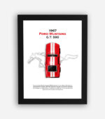 قاب ماکت ماشین موستانگ 1967 قرمز (طرح3)