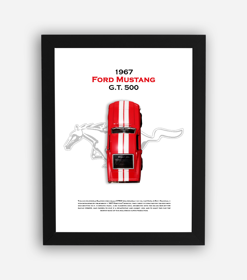 قاب ماکت ماشین موستانگ 1967 قرمز (طرح3) قاب ماکت ماشین موستانگ 1967 قرمز (طرح3)
