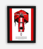 قاب ماکت ماشین موستانگ 1967 قرمز (طرح2) - Image 2