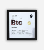 قاب عنصر بیت کوین سفید