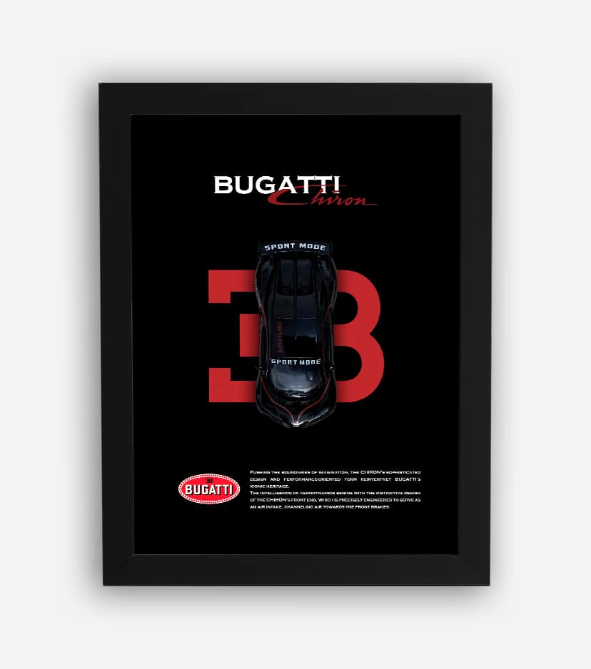 قاب ماکت ماشین بوگاتی شیرون قاب ماکت ماشین بوگاتی شیرون