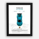 قاب ماکت ماشین پورشه 911 GT3 آبی