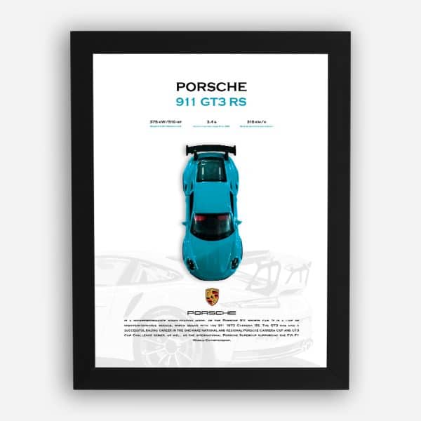 قاب ماکت ماشین پورشه 911 GT3 آبی