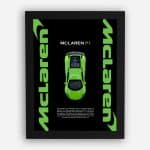 قاب ماکت ماشین مک لارن سبز