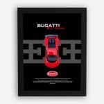 قاب ماکت ماشین بوگاتی شیرون قرمز