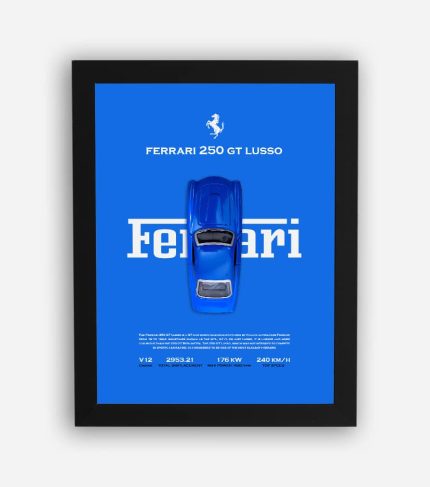 قاب ماکت ماشین فراری 250 lusso آبی