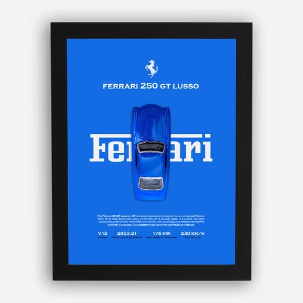 قاب ماکت ماشین فراری 250 lusso آبی