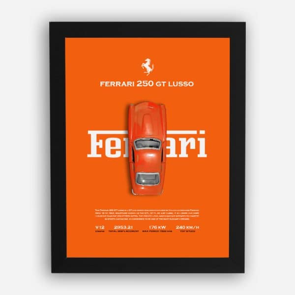 قاب ماکت ماشین فراری 250 lusso نارنجی