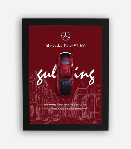 قاب ماکت ماشین مرسدس بنز SL300 گالوینگ قرمز