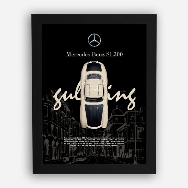 قاب ماکت ماشین مرسدس بنز SL300 گالوینگ شیری