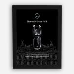 قاب ماکت ماشین مرسدس بنز 500K مشکی