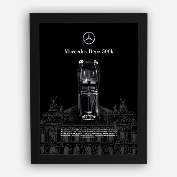 قاب ماکت ماشین مرسدس بنز 500K مشکی