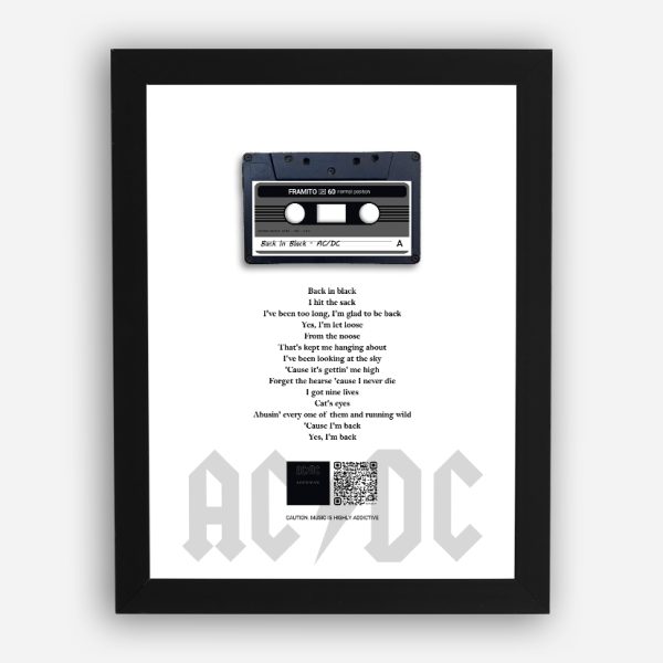 قاب آهنگ Back in Black – AC/DC