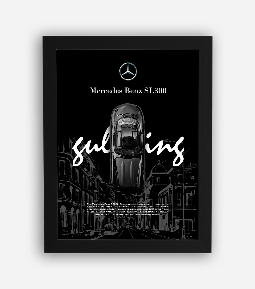 قاب ماکت ماشین مرسدس بنز SL300 قاب ماکت ماشین مرسدس بنز SL300